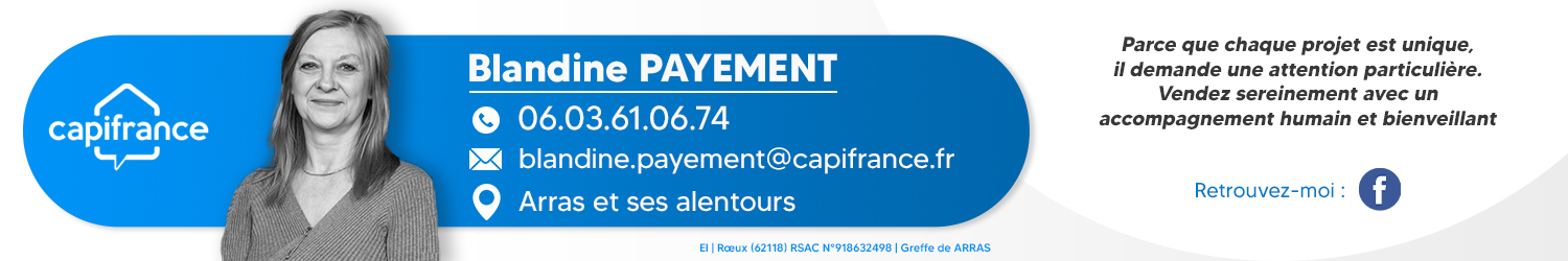 Agent immobilier Capifrance Blandine Payement à Arras (Pas-de-Calais) - spécialiste en financement d’EHPAD