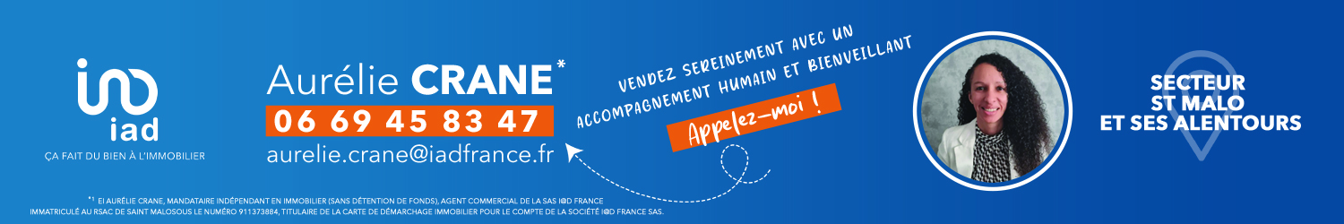 Agent immobilier IAD France Aurélie Crane à St Malo (Ille-et-Vilaine) - spécialiste en financement d’EHPAD