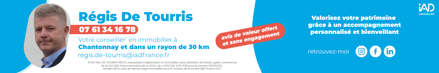 Agent immobilier IAD France Régis de Tourris à Chantonnay (Vendée) - spécialiste en financement d’EHPAD