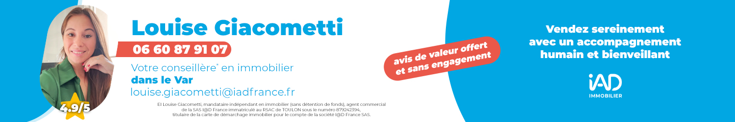 Agent immobilier IAD France Louise Giacometti à Toulon (Var) - spécialiste en financement d’EHPAD