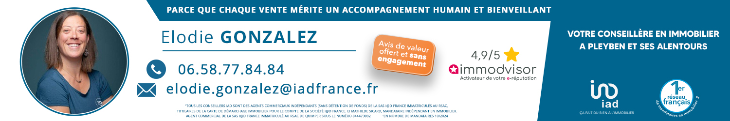 Agent immobilier IAD France Elodie Gonzales à Pleyben (Finistère) - spécialiste en financement d’EHPAD