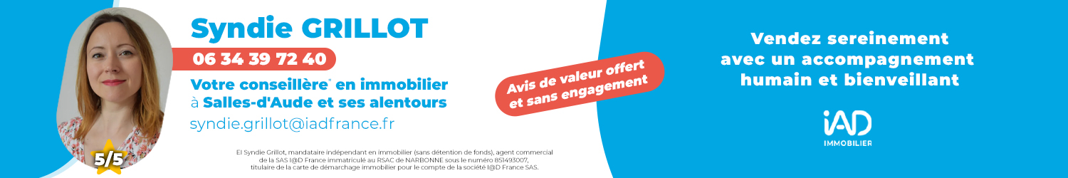 Agent immobilier IAD France Syndie Grillot à Salles-d'Aude (Aude) - spécialiste en financement d’EHPAD