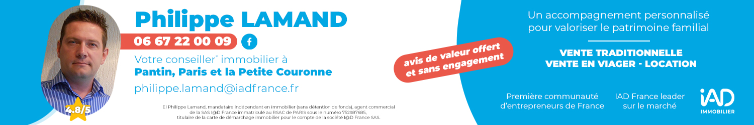 Agent immobilier IAD France Philippe Lamand à Paris (Seine-et-Marne) - spécialiste en financement d’EHPAD