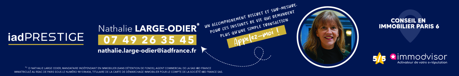 Agent immobilier IAD France Nathalie Large-Odier à Paris 6 (Seine-et-Marne) - spécialiste en financement d’EHPAD