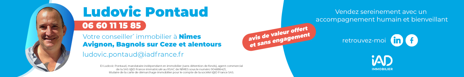 Agent immobilier IAD France Ludovic Pontaud à Nîmes (Gard) - spécialiste en financement d’EHPAD