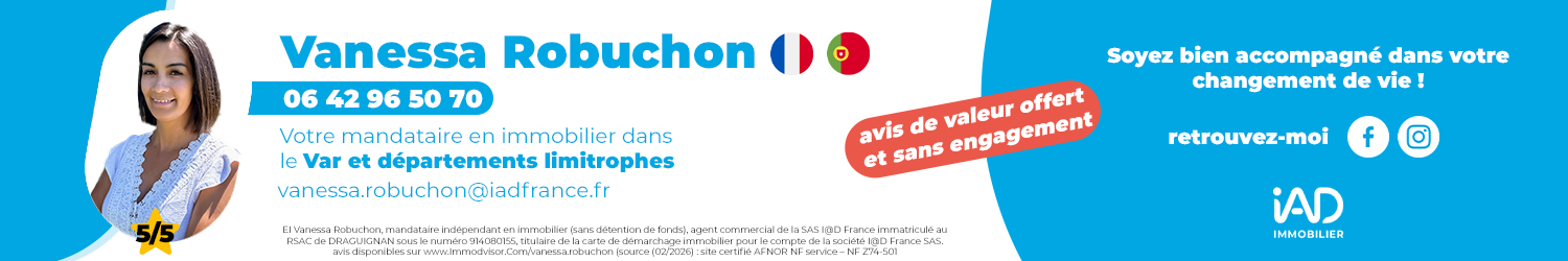 Agent immobilier IAD France Vanessa Robuchon à Toulon (Var) - spécialiste en financement d’EHPAD