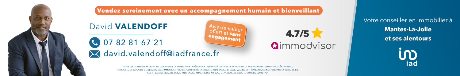 Agent immobilier IAD France David Valendoff à Mantes-la-Jolie (Yvelines) - spécialiste en financement d’EHPAD