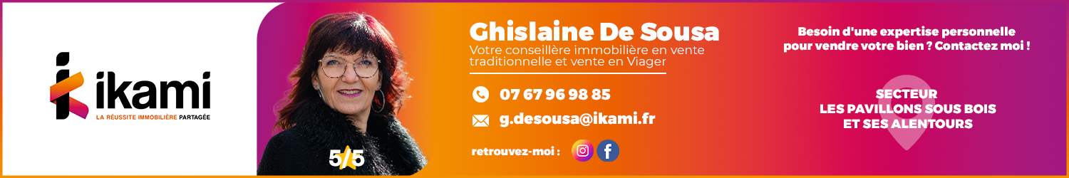 Agent immobilier Ikami Ghislaine De Sousa aux Pavillons sous Bois (Seine-Saint-Denis) - spécialiste en financement d’EHPAD