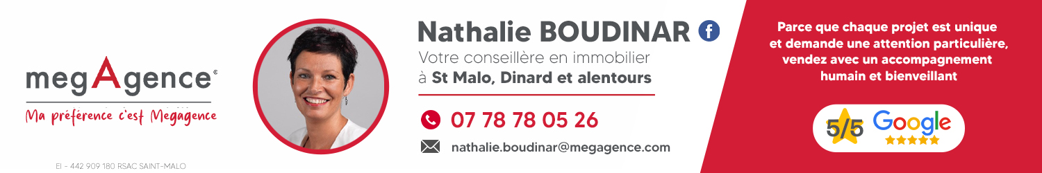 Agent immobilier MegAgence Nathalie Boudinar à St Malo (Ille-et-Vilaine) - spécialiste en financement d’EHPAD