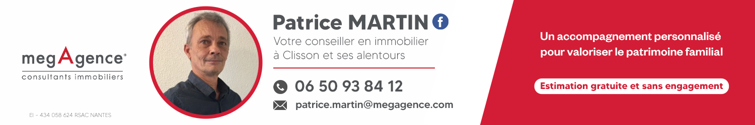 Agent immobilier Megagence Patrice Martin à Clisson (Loire-Atlantique) - spécialiste en financement d’EHPAD