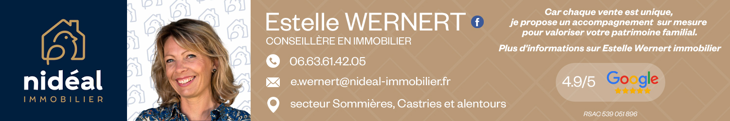 Agent immobilier Nidéal Estelle Wernert à Sommières (Gard) - spécialiste en financement d’EHPAD
