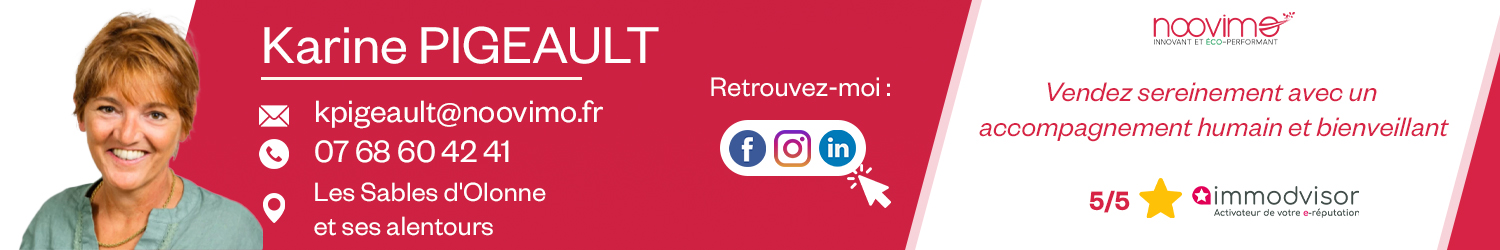 Agent immobilier Noovimo Karine Pigeault aux Sables d'Olonne (Vendée) - spécialiste en financement d’EHPAD
