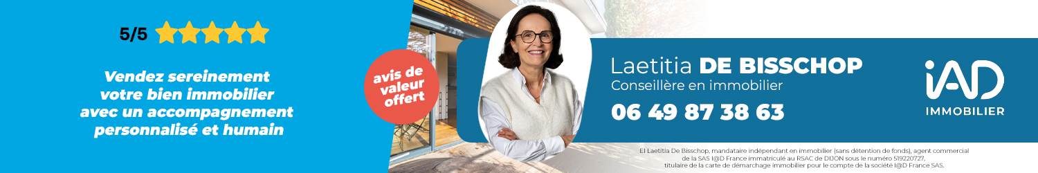 Agent immobilier IAD France Laetitia De Bisschop à Dijon (Côte-d'or) - spécialiste en financement d’EHPAD