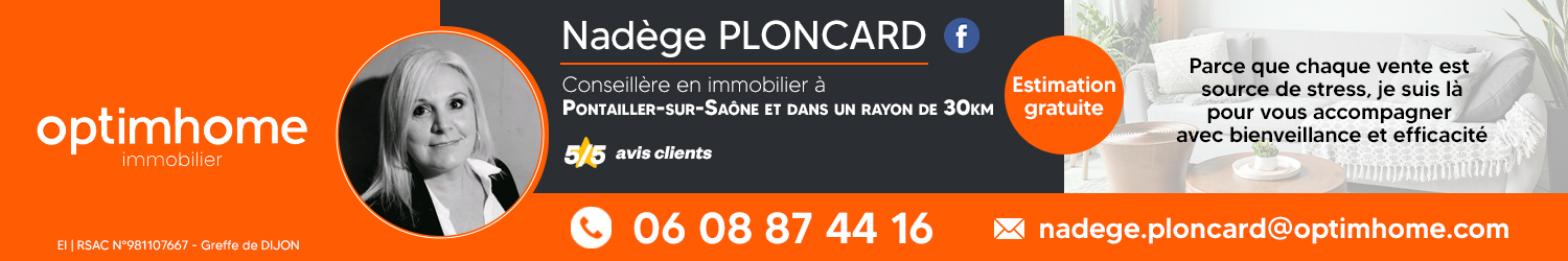 Agent immobilier Optimhome Nadège Ploncard à Pontailler-sur-Saône (Côte-d'or) - spécialiste en financement d’EHPAD