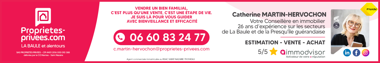 Agent immobilier PP Catherine Martin-Hervochon à La Baule (Loire-Atlantique) - spécialiste en financement d’EHPAD