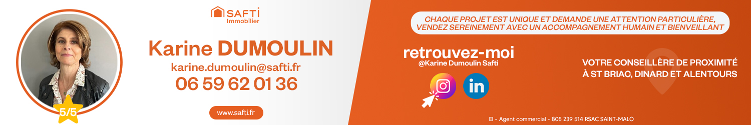 Agent immobilier SAFTI Karine Dumoulin à Dinard (Ille-et-Vilaine) - spécialiste en financement d’EHPAD