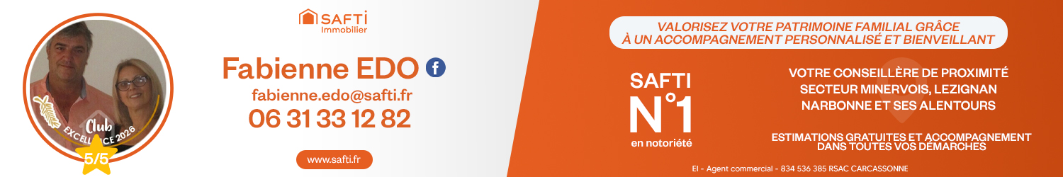 Agent immobilier SAFTI Fabienne Edo à Minervois (Hérault) - spécialiste en financement d’EHPAD