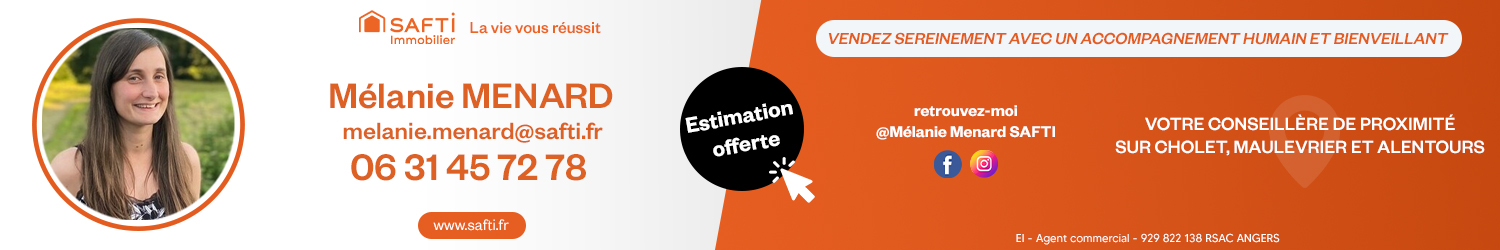 Agent immobilier SAFTI Mélanie Menard à Cholet (Maine-et-Loire) - spécialiste en financement d’EHPAD
