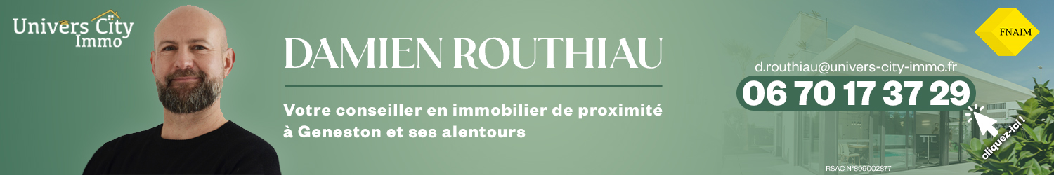 Agent immobilier Univers City Immo Damien Routhiau à Geneston (Loire-Atlantique) - spécialiste en financement d’EHPAD