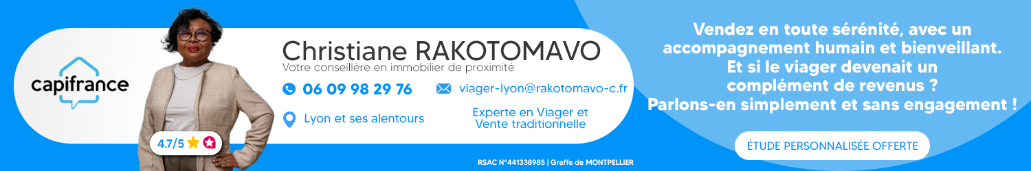 Agent immobilier CAPIFRANCE Christiane RAKOTOMAVO à Lyon (Rhône) - spécialiste en financement d’EHPAD