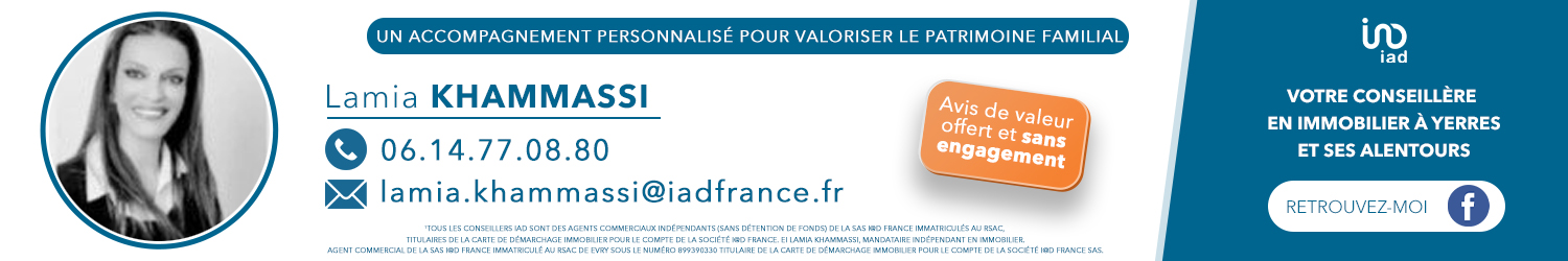 Agent immobilier IAD France Lamia Khammassi à Villecresnes (Val-de-Marne) - spécialiste en financement d’EHPAD