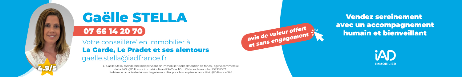 Agent immobilier IAD France Gaëlle Stella à La Garde (Var) - spécialiste en financement d’EHPAD