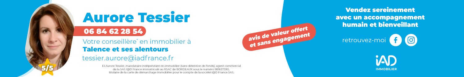 Agent immobilier IAD France Aurore Tessier à Talence (Gironde) - spécialiste en financement d’EHPAD
