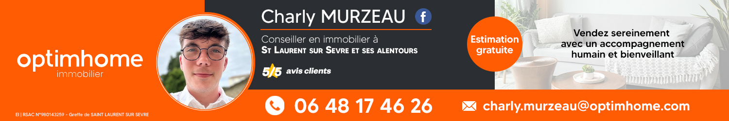 Agent immobilier Optimhome Charly Murzeau à Saint Laurent sur Sèvre (Vendée) - spécialiste en financement d’EHPAD