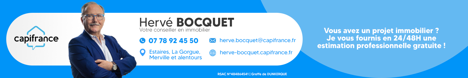 Agent immobilier Capifrance Hervé Bocquet à Estaires (Nord) - spécialiste en financement d’EHPAD