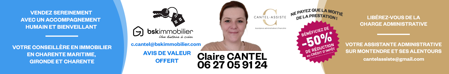 Agent immobilier BSK Claire Cantel à Montendre (Charente-Maritime) - spécialiste en financement d’EHPAD