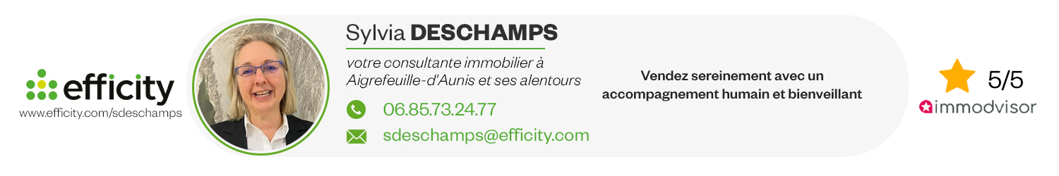 Agent immobilier Efficity Sylvia Deschamps à Aigrefeuille-d'Aunis (Charente-Maritime) - spécialiste en financement d’EHPAD