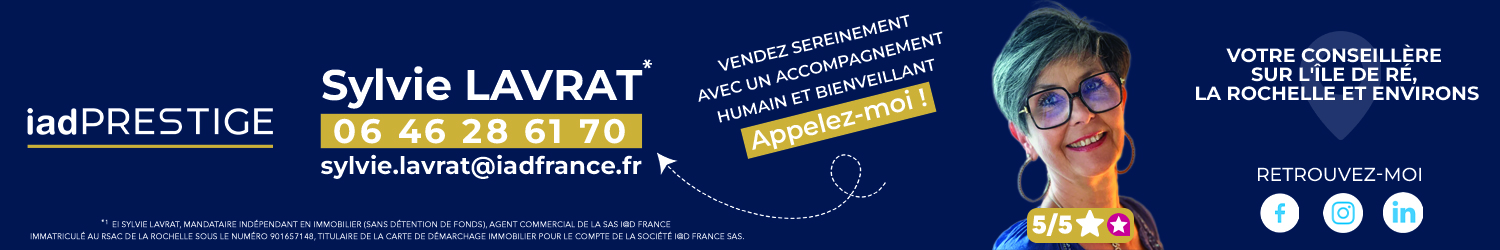 Agent immobilier IAD France Sylvie Lavrat à Île de Ré (Charente-Maritime) - spécialiste en financement d’EHPAD