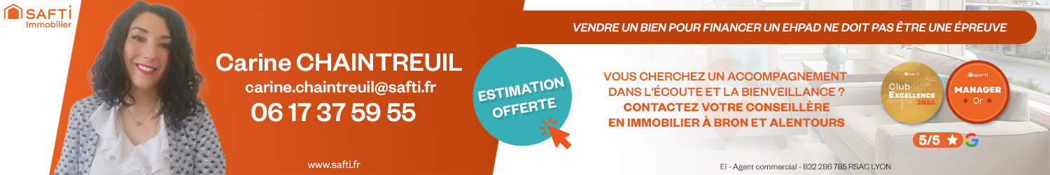 Agent immobilier SAFTI Carine Chaintreuil à Bron (Rhône) - spécialiste en financement d’EHPAD