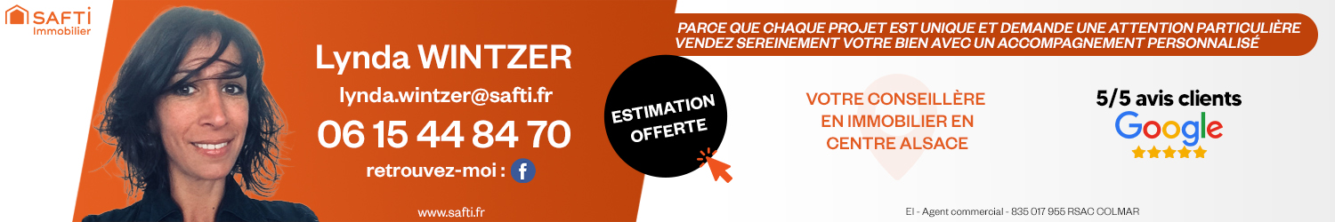 Agent immobilier SAFTI Lynda Wintzer à Sélestat (Bas-Rhin) - spécialiste en financement d’EHPAD