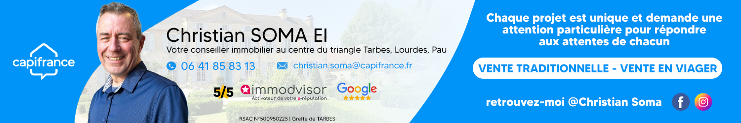 Agent immobilier Capifrance Christian SOMA à Gardères (Hautes-Pyrénées) - spécialiste en financement d’EHPAD