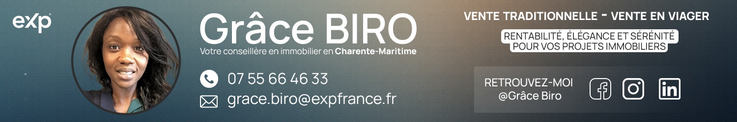 Agent immobilier EXP GRACE BIRO à Saintes (Charente-Maritime) - spécialiste en financement d’EHPAD