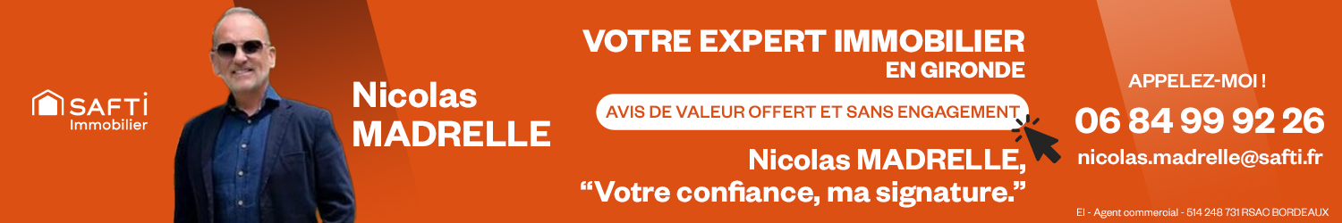 Agent immobilier Safti Nicolas Madrelle à Ambares-Et-Lagrave (Gironde) - spécialiste en financement d’EHPAD