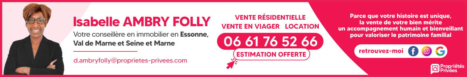 Agent immobilier PP Isabelle AMBRY FOLLY à QUINCY SOUS SENART (Essonne) - spécialiste en financement d’EHPAD